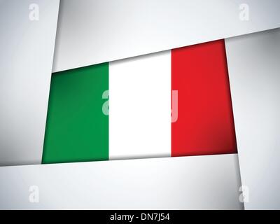 Italy Country Flag Geometric Background Stock Vector