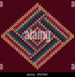 Style Seamless Knitted Pattern Stock Vector