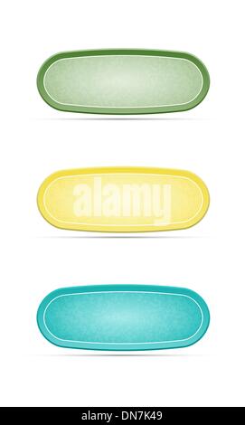 oval buttons set Stock Vector Image & Art - Alamy