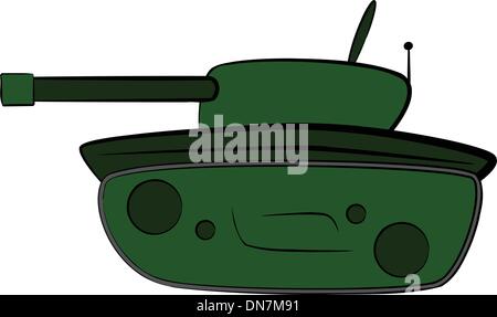 Cartoon tank Stock Vector