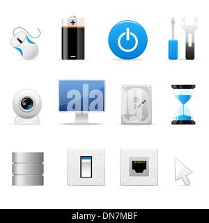 Computers icons Stock Vector