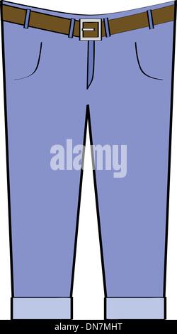 Blue jeans Stock Vector