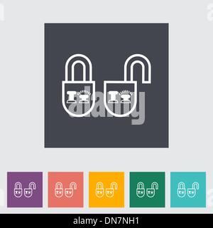 Locking doors Stock Vector