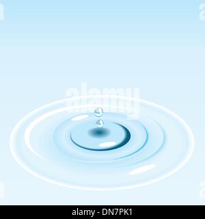 Circles on the water Stock Vector