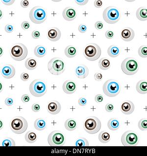 The eyeball pattern Stock Vector