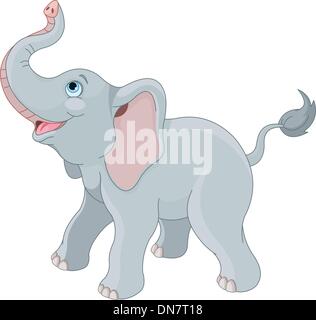 Cute elephant Stock Vector
