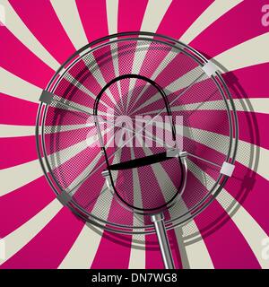 Retro style microphone Stock Vector