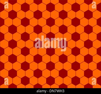 Seamless football pattern red orange. EPS 10 Stock Vector