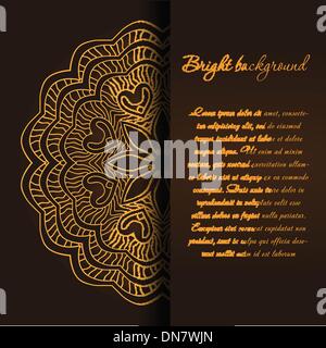 Vintage background with bright colors mandala Stock Vector