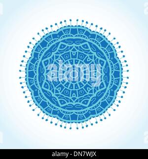 Vintage background with bright colors mandala Stock Vector