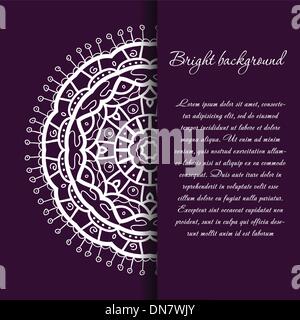 Vintage background with bright colors mandala Stock Vector
