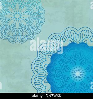 Vintage background with bright colors mandala Stock Vector
