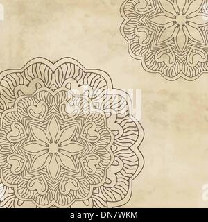 Vintage background with bright colors mandala Stock Vector