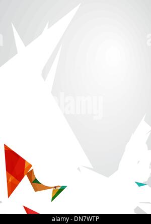Colorful geometric transparency. Stock Vector