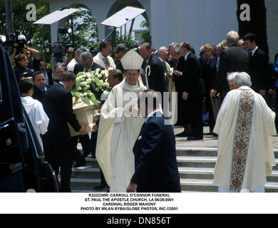 June 26, 2001 - K22223MR: CARROLL O'CONNOR FUNERAL.ST. PAUL THE APOSTLE ...