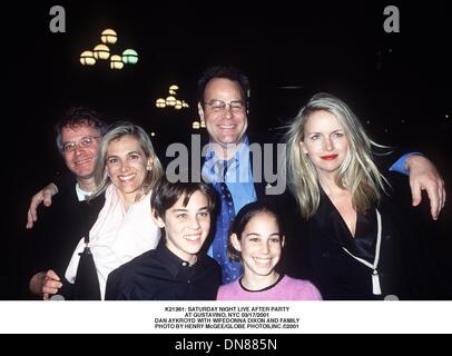 Mar. 17, 2001 - K21361: SATURDAY NIGHT LIVE AFTER PARTY.AT GUSTAVINO, NYC 03/17/2001.DAN AYKROYD WITH WIFEDONNA DIXON AND FAMILY. HENRY McGEE/   2001(Credit Image: © Globe Photos/ZUMAPRESS.com) Stock Photo