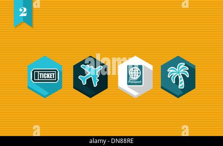 Travel Flat Icon Stock Vector Image & Art - Alamy