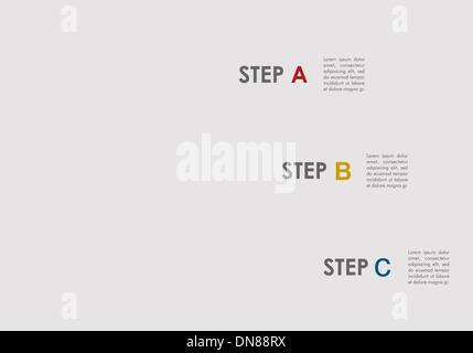 E commerce steps info graphics Stock Vector