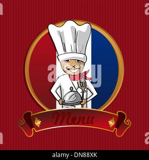 Food from France menu poster. Stock Vector