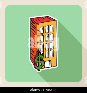 Hand drawn real estate property concept. Stock Vector