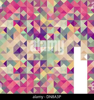 Vintage hipsters geometric pattern. Stock Vector