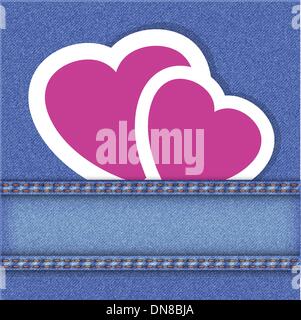 Lace frame on blue floral background. Vintage vector illustration Stock Vector