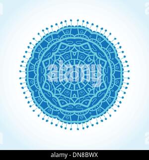 Vintage background with bright colors mandala Stock Vector