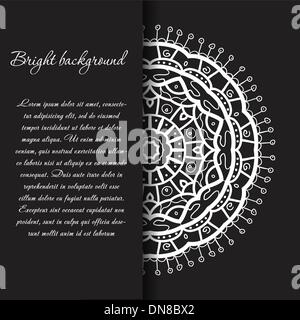 Vintage background with bright colors mandala Stock Vector