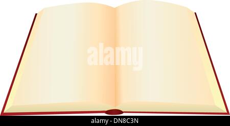Opened old book Stock Vector