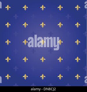 fleur de lis seamless pattern Stock Vector