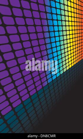Rainbow Squares Backdrop Stock Vector
