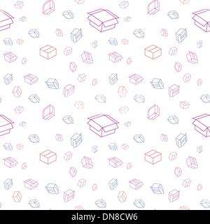 The package seamless pattern Stock Vector