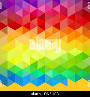 Colorfull vintage abstract geometric pattern. Stock Vector
