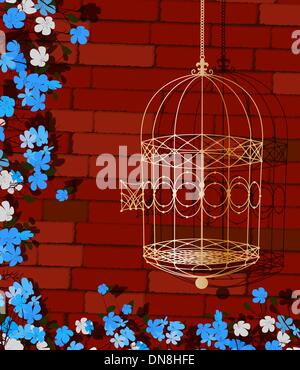 Open cage Stock Vector