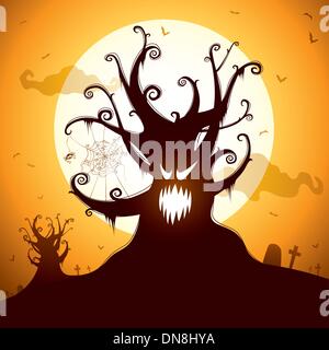 Spooky tree Stock Vector