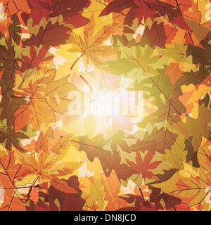 Abstract Autumn Leaf Background Stock Vector