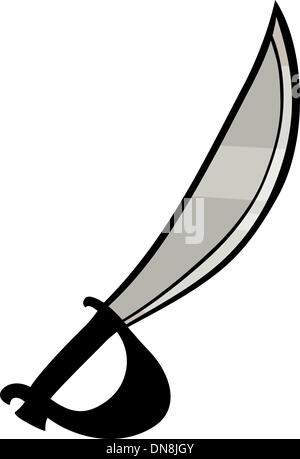 sabre clip art cartoon illustration Stock Vector