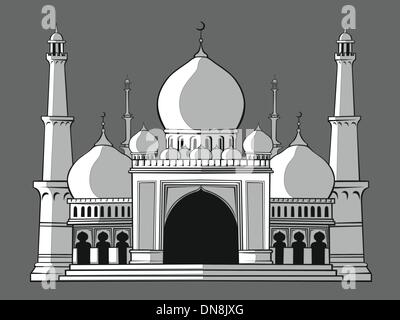 Masjid or Mosque Stock Vector