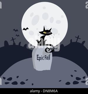 black cat Stock Vector