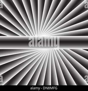 Retro Radial light and ground Background Stock Vector