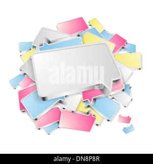 3d speech bubble Stock Vector