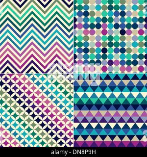colorful seamless geometric pattern Stock Vector