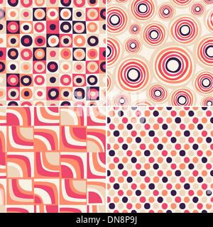 seamless retro pattern Stock Vector