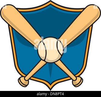 Baseball shield Stock Vector