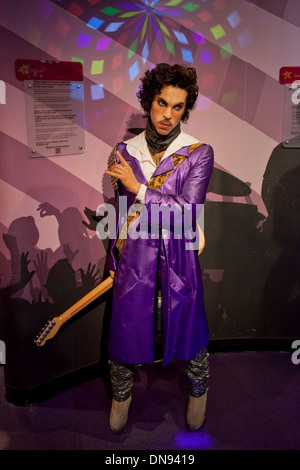 Prince wax figure in the Madame Tussauds Amsterdam in the Netherlands. Stock Photo