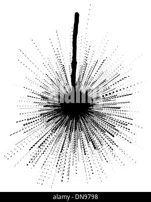 Drop explosion Stock Vector