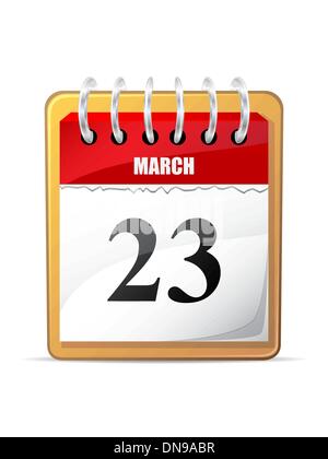 Weekly calendar Simple vector icon Stock Vector Image & Art - Alamy