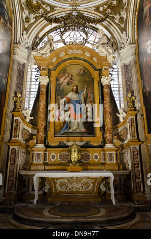 Chapel of St. Louis King of France in the Church of St. Louis of the French (Chiesa di S. Luigi dei Francesi ) - Rome, Italy Stock Photo