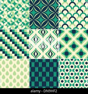 seamless retro pattern print Stock Vector