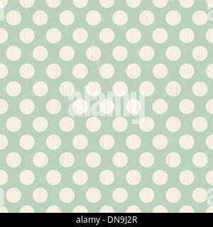 Seamless retro dots pattern background Stock Vector
